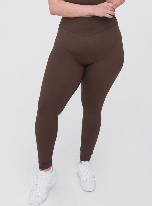 High Waisted Brown Leggings